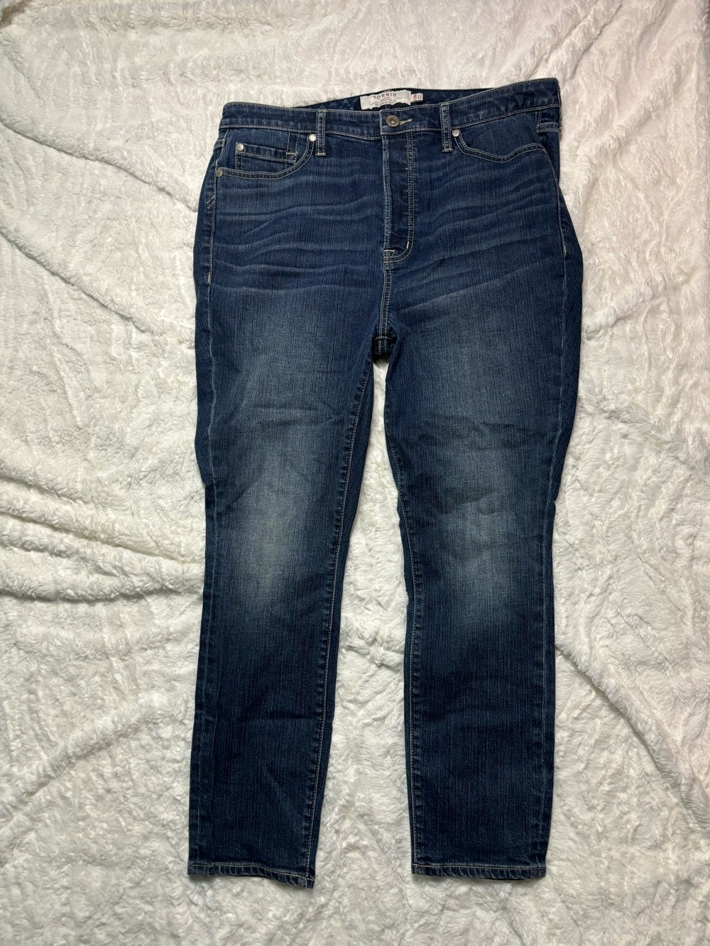 Torrid Jeans Size 12R High Rise Tapered Leg Skinny Button Fly